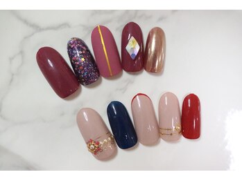 ラミエンヌ/ランバス 秋ネイル ミラー