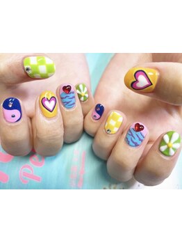 手描きアートが得意なサロン