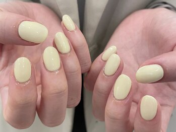 アイネイルズ 天神今泉店(I-nails)/【misato.n】イエローワンカラー