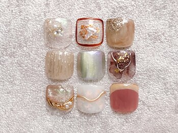 レフトネイルズ(LEFTNAILS)/フットネイル定額デザイン