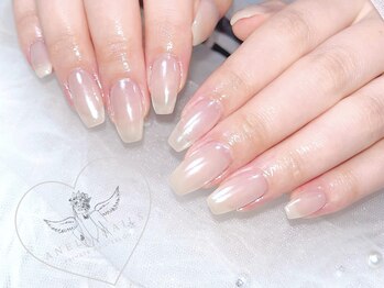 アネラ ネイルズ(Anela_nails)/ホワイトオーロラネイル