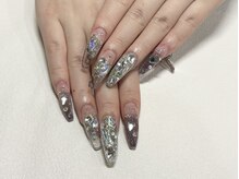 アイズモア 京王八王子店(Eye's More～eyelash＆nail～)/長さだしチップ×パーツ乗せ放題