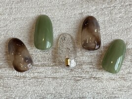秋のオシャレべっ甲ネイル