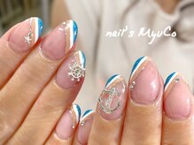 ネイルズミューコ(nail's MyuCo)/マリンフレンチ