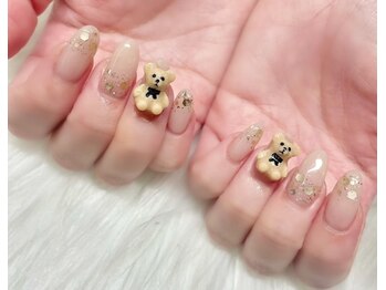 ネイルアンドアイラッシュスタジオ シュシュ(chouchou)/くまさんネイル