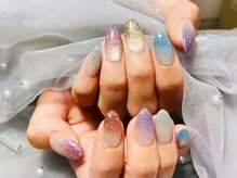 ラッキーネイル(Lucky Nail)/ぷるマグネット+グラデネイル