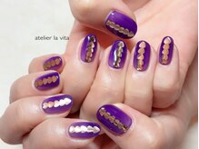 アトリエ ラビータ(atelier la vita)/ハート　ワンカラージェルネイル