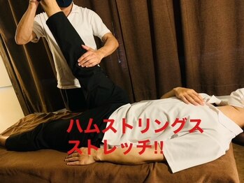 和風リラクゼーション もみ庵/もも裏ストレッチ