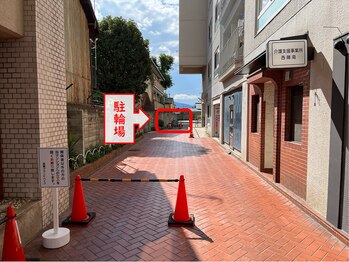 癒しのコアラ/この通路を直進（駐輪場は奥に）