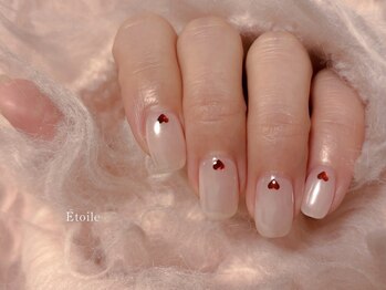 Salon de Etoile 【パラジェル・フィルイン導入店】/ハートホロミラーネイル