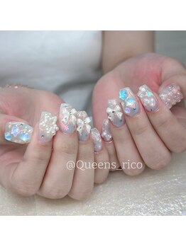 クイーンズビューティーサロン 新宿本店(Queen's beauty salon)/チップ長さ出し10本やり放題