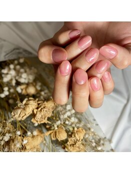 ナナズネイル 西小倉店(NANA's Nail)/桃ネイル　by石川