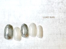 ルークネイル 恵比寿店(LUKE NAIL)/クリアミラーニュアンス　春