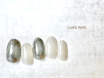 ルークネイル 恵比寿店(LUKE NAIL)/クリアミラーニュアンス　春