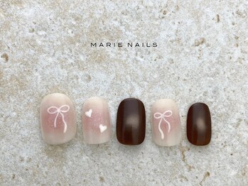 マリーネイルズ 大阪梅田店(MARIE NAILS)/新規様8000円 0108f ボルドー