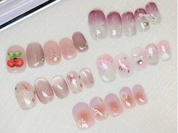 ネイルビューティーサロン パンドーラ 川西店(nail beauty salon Pandora)の写真/豊富な種類の定額ネイルで指先からおしゃれに！あなたのお気に入りのデザインがきっと見つかります♪