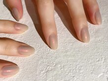 スリーネイルプラスアイラッシュ(Threee Nail+Eyelash)/くすみミラーネイル