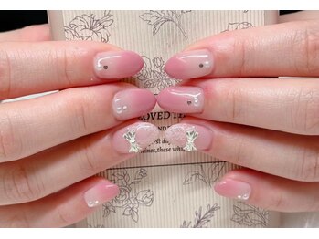 ネイルアンドアイラッシュスタジオ シュシュ(chouchou)/じゅわっとピンクグラデ