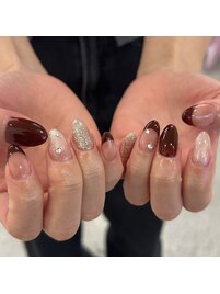 ボルドー/秋ネイル/やり放題