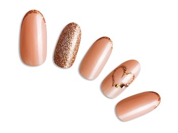 プラスネイル 池袋西口店(PLUS NAIL)/【813】ハート×ラメ¥7,139