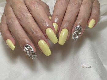 アイネイルズ 四条河原町店(I-nails)/パステルレモン￥6500～11500