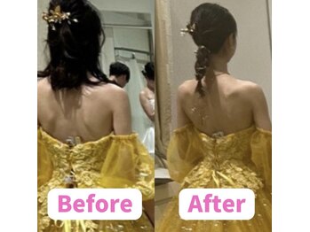 ボディキュア ブライダル美容整体 大阪梅田/【1ヶ月】施術経過/西梅田/関西