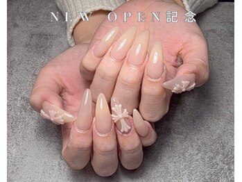 ツイードネイルフレンチネイル