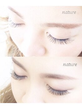 ナテュール(Nature)/エクステの仕上がりの違い♪
