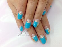 ネイルサロン ビューティーマジック 川口店/ 逆フレンチネイル