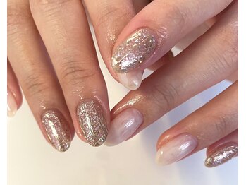 もやもやホワイト　ラメ