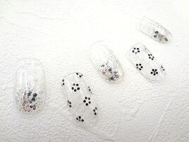 クリアベースホロフラワー