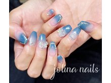 ジョリーナ ネイルズ 鶴見(Jolina Nails)/ワンホンネイル　リボンネイル