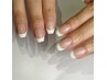 《nail/hand》フレンチコース ￥7500＊ベースカラー無しクリアベース＊ 