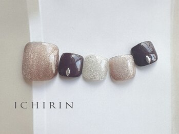 イチリンネイル 千葉店(ICHIRIN NAIL)/シンプルフットネイル 
