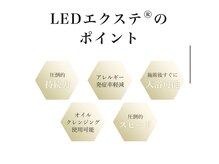 ラディアンス/LEDエクステのポイント