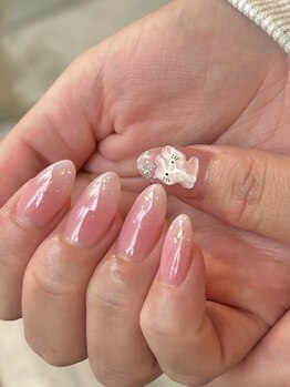 韓国ピンクネイル