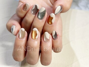 アンドネイル ビューティー(AND nail,beauty)/春ネイル/マグネット/藤沢