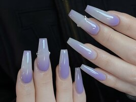 パープルグラデネイル