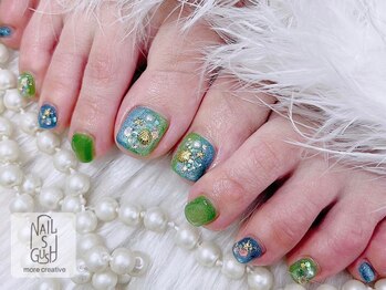 ネイルズガッシュ 蒲田西口店(NAILsGUSH)の写真/おしゃれは足元から♪うるキラから派手かわいいまで挑戦できちゃう！イベントや旅行前にもおすすめ★