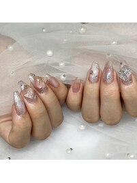 リボンパーツが　ネイル