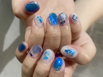 プロテア(protea)/ブルーオーシャンネイル