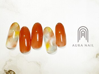 オーラ レアレア市川店内(AURA)/秋のニュアンスデザイン