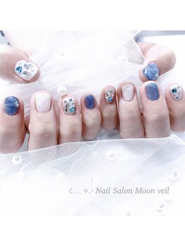 Moon veil【ムーンヴェール】パラジェル/持ち込み/長さだし/ワンホン/ハンド持ち込みデザイン