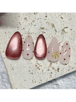 ティードットネイル 星ヶ丘(T.NAIL)/バレンタインネイル