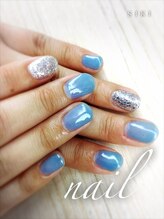 シキ(SIKI)/クリアブルー×シルバーネイル