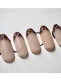 ナトゥール ネイルサロン(Natur nail salon) 秋冬シーズンにピッタリレオパードフレンチ