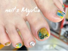 ネイルズミューコ(nail's MyuCo)/パイナップルフットネイル