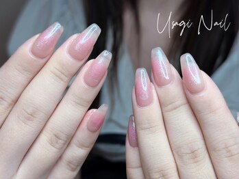 ウサギネイル 新大久保店(usagi nail)/マグネットフレンチ秋可愛い