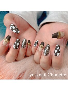 ユーズネイル シュエット(yu’s nail Chouette)/レオパード×マットネイル