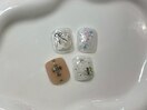 【フットネイル】親指アート